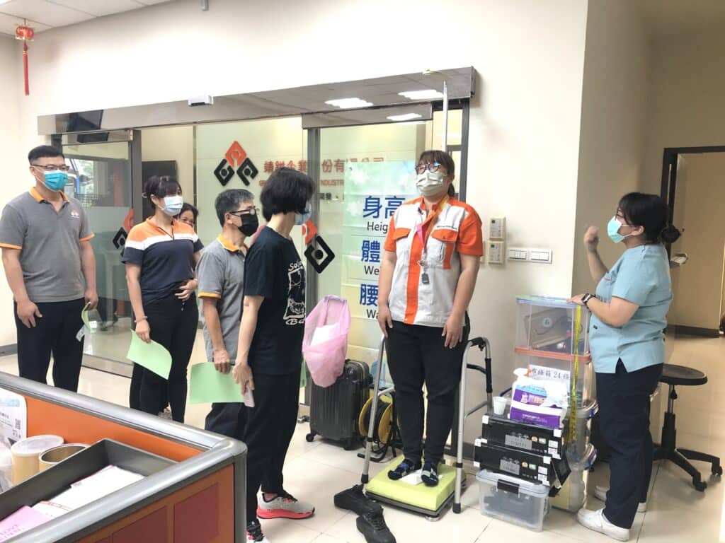 Regular health check-ups for employees