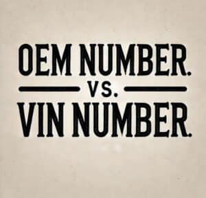What do VIN numbers and OEM numbers reveal about car parts?