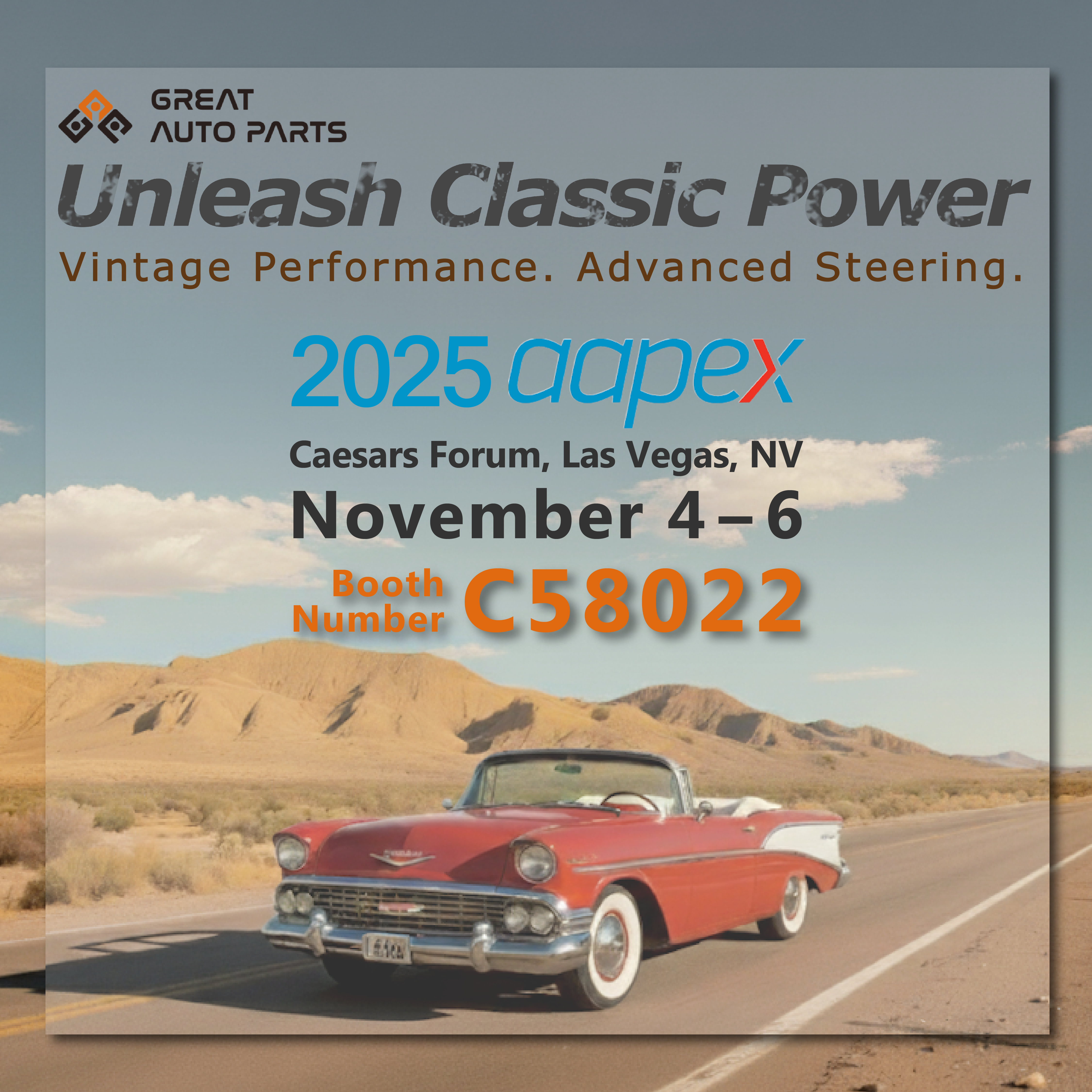 Great Auto Parts to "Unleash Classic Power" at 2025 AAPEX Show