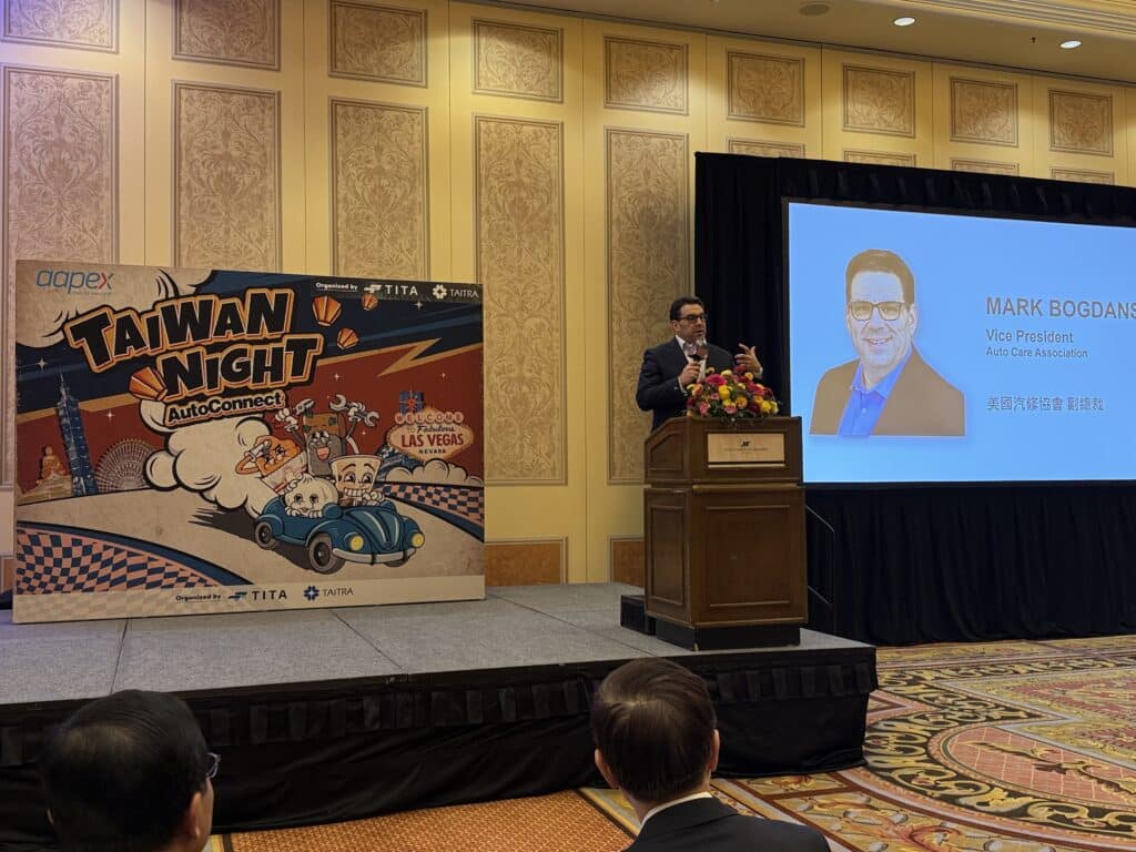 AACA 副總裁在晚間活動中分享對美國售後市場的重要觀點。