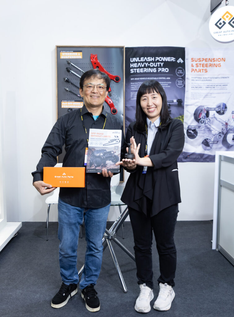 Great Auto Parts team demonstrating 4x4 heavy-duty suspension components