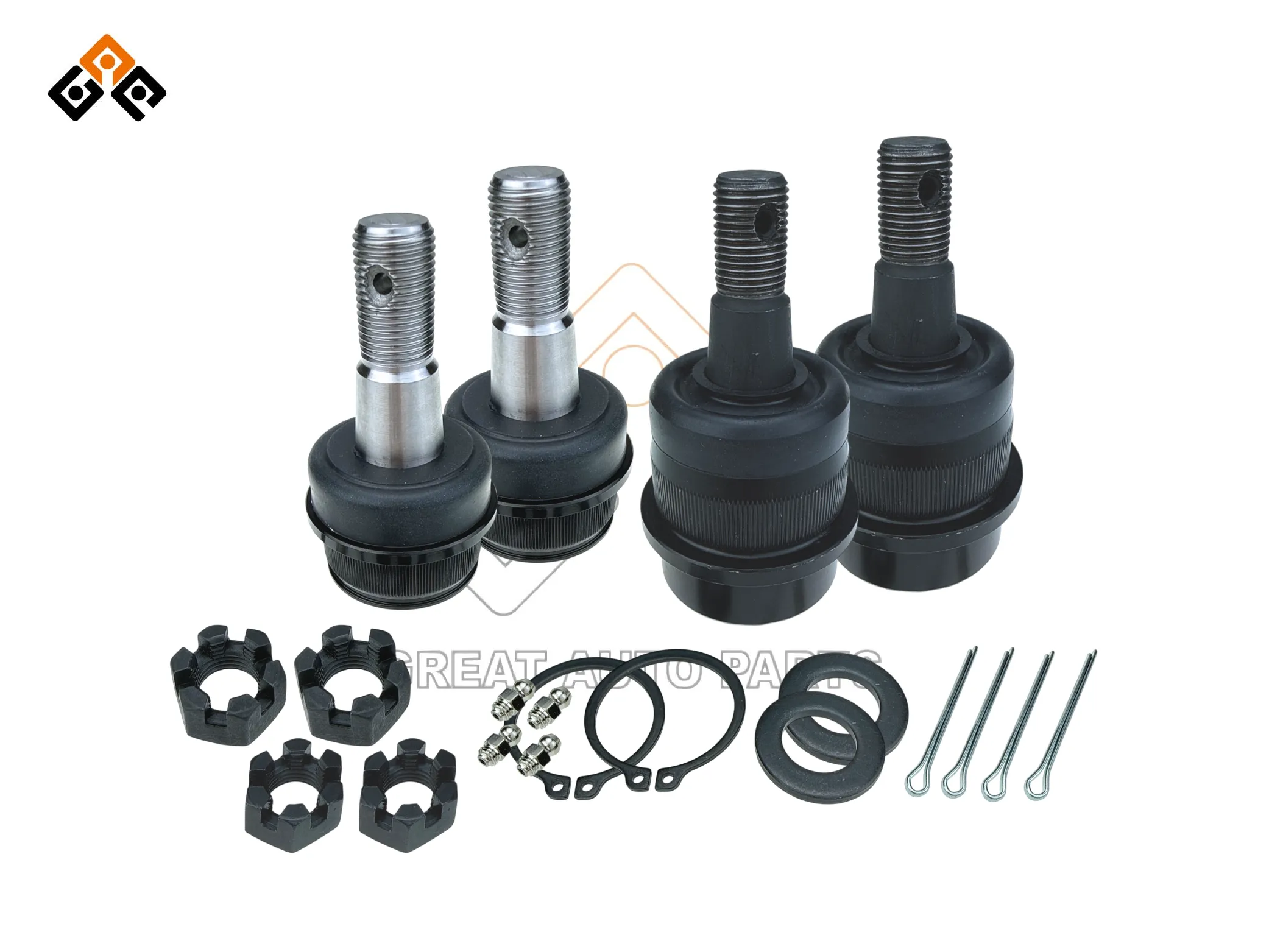 GREASABLE BALL JOINT KIT (4-PACK FRONT SET) for JEEP WRANGLER JK with OEM 6800-4085-AA-BJJP-KIT402-Great Auto Parts-1