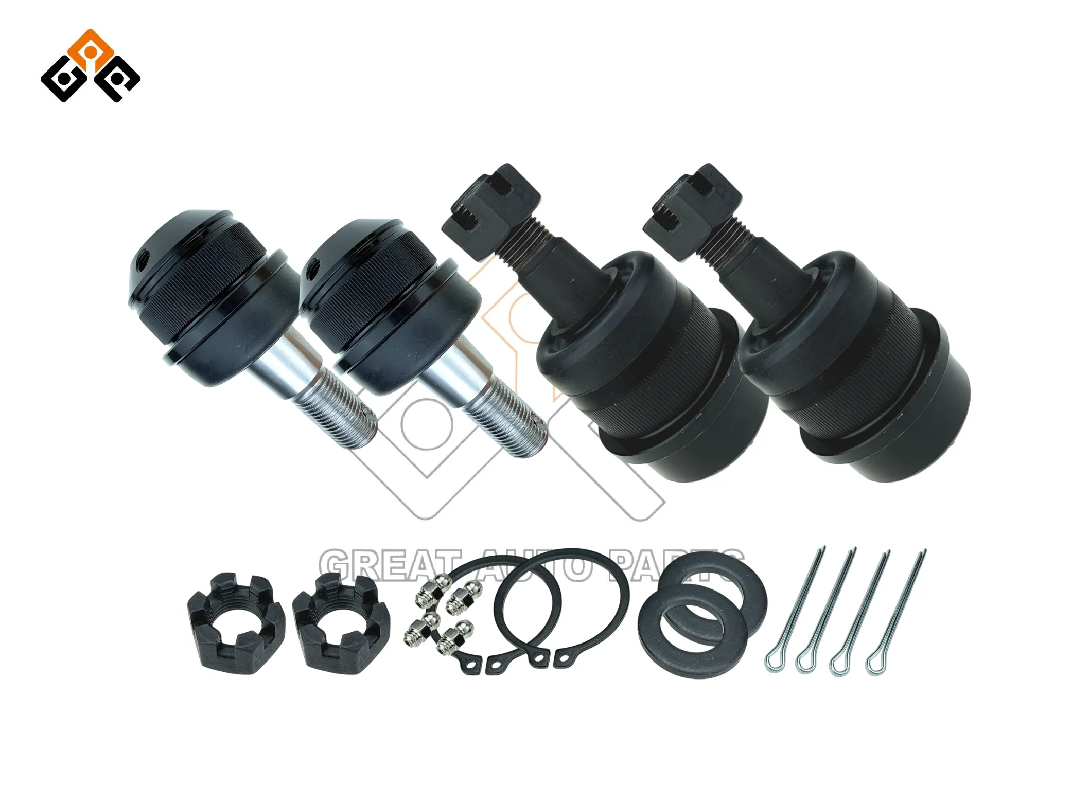 GREASABLE BALL JOINT KIT (4-PACK FRONT SET) for JEEP WRANGLER JK with OEM 6800-4085-AA-BJJP-KIT402-Great Auto Parts-2