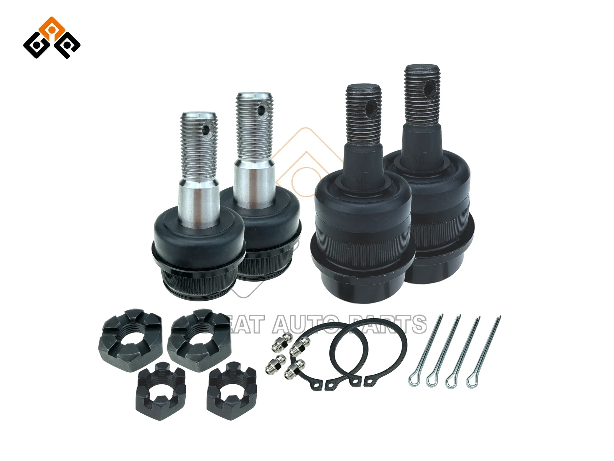 GREASABLE BALL JOINT KIT (4-PACK FRONT SET) for JEEP WRANGLER TJ with OEM 8350-0202-AB-BJJP-KIT401-Great Auto Parts-1