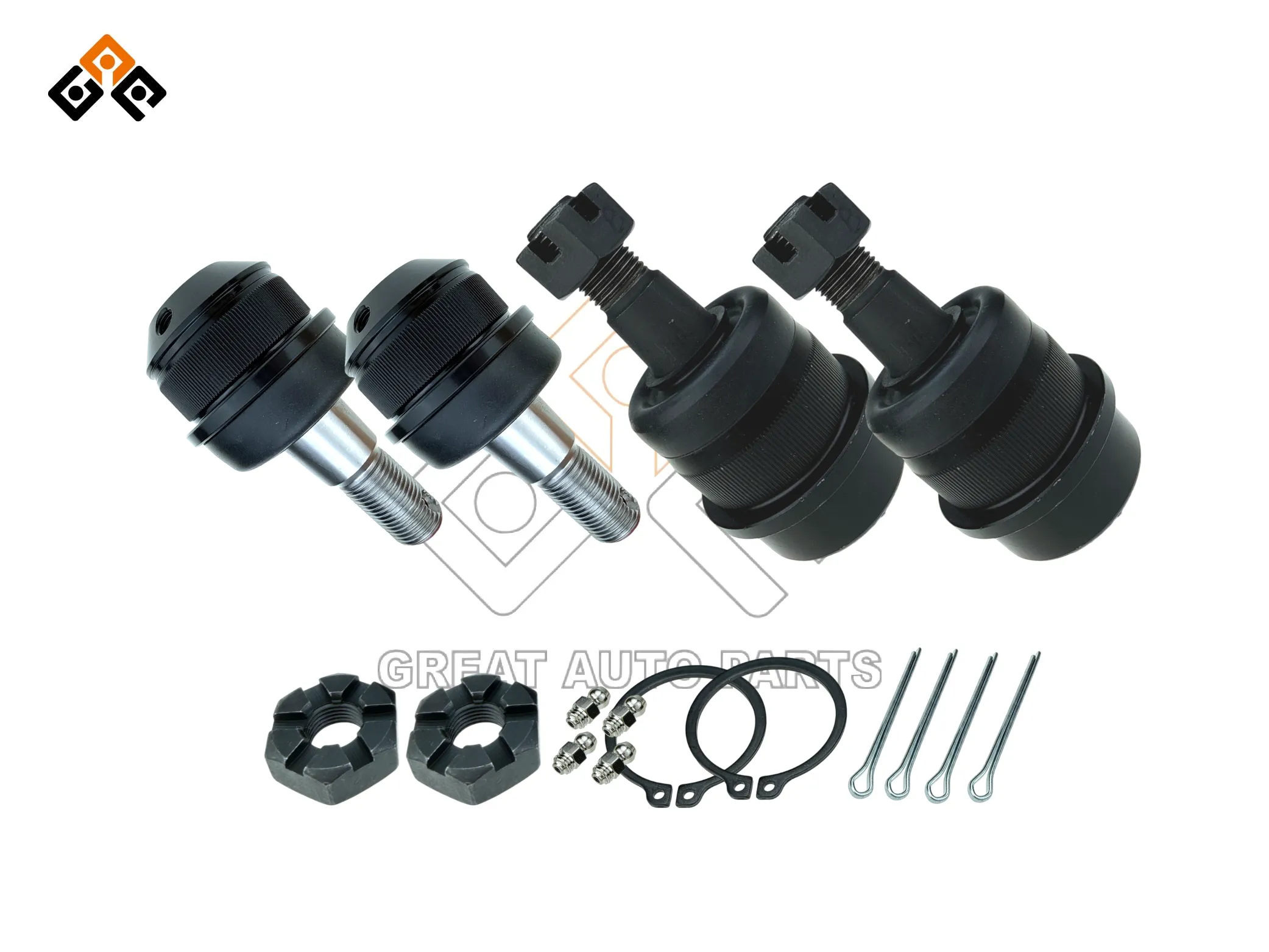 GREASABLE BALL JOINT KIT (4-PACK FRONT SET) for JEEP WRANGLER TJ with OEM 8350-0202-AB-BJJP-KIT401-Great Auto Parts-2