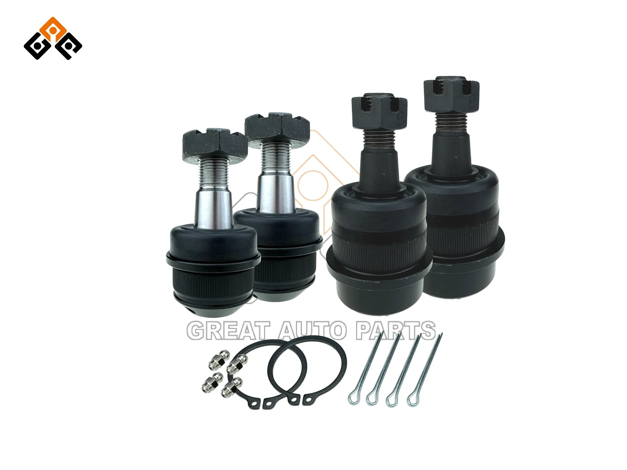 GREASABLE BALL JOINT KIT (4-PACK FRONT SET) for JEEP WRANGLER TJ with OEM 8350-0202-AB-BJJP-KIT401-Great Auto Parts